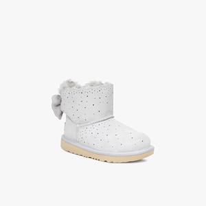 Ugg Mini Bailey Bow II Starry Lite Klassiska Stövlar Barn Vita (973425QGE)